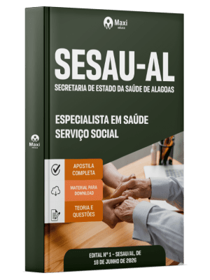Apostila SESAU-AL 2026 - Especialista em Saúde - Serviço Social