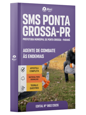 Apostila Prefeitura de Ponta Grossa-PR 2026 - Agente de Combate às Endemias