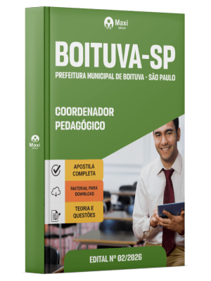 Apostila Prefeitura de Boituva-SP 2026 em PDF - Coordenador Pedagógico