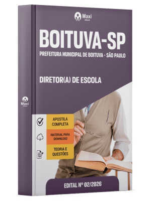 Apostila Prefeitura de Boituva-SP 2026 em PDF - Diretor(a) de Escola