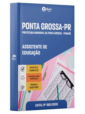 Apostila Concurso Prefeitura de Ponta Grossa-PR 2026 - Assistente de Educação
