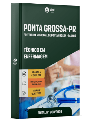 Apostila Prefeitura de Ponta Grossa-PR 2026 - Técnico em Enfermagem