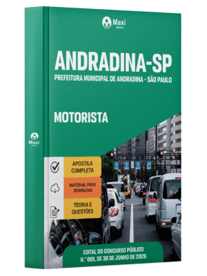 Apostila Prefeitura de Andradina-SP 2026 - Motorista