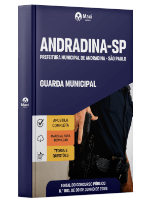 Apostila Prefeitura de Andradina-SP 2026 - Guarda Municipal