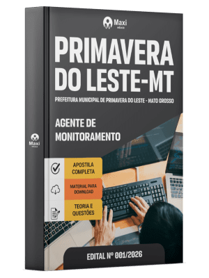 Apostila Prefeitura de Primavera do Leste-MT 2026 - Agente de Monitoramento
