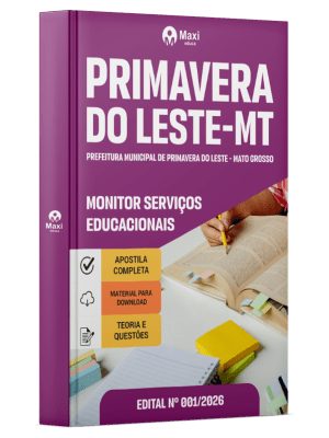Apostila Prefeitura de Primavera do Leste-MT 2026 - Monitor Serviços Educacionais