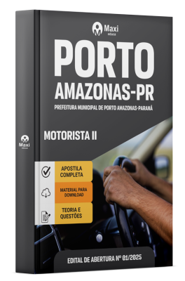 Apostila Prefeitura Porto Amazonas-PR 2024 - Motorista II