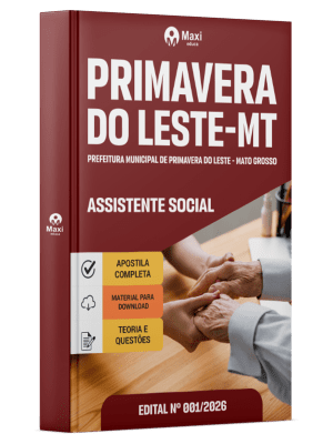 Apostila Prefeitura de Primavera do Leste-MT 2026 - Assistente Social