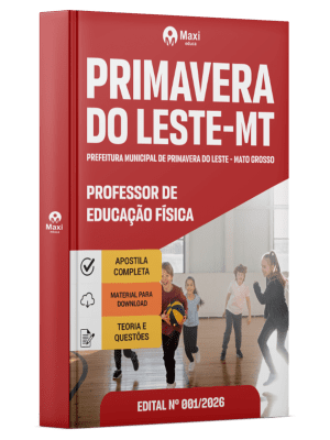 Apostila Prefeitura de Primavera do Leste-MT 2026 - Professor de Educação Física