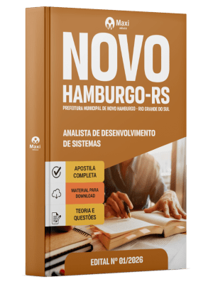 Apostila Prefeitura de Novo Hamburgo-RS 2026 - Analista de Desenvolvimento de Sistemas