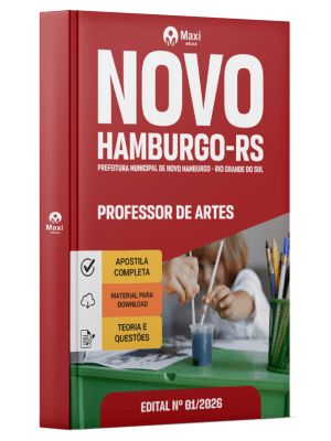 Apostila Prefeitura de Novo Hamburgo-RS 2026 em PDF - Professor de Artes