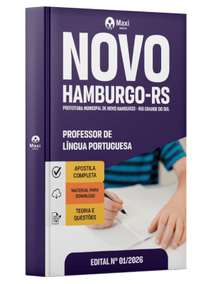 Apostila Prefeitura de Novo Hamburgo-RS 2026 em PDF - Professor de Língua Portuguesa