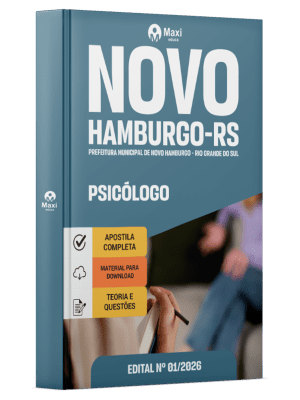 Apostila Prefeitura de Novo Hamburgo-RS 2026 em PDF - Psicólogo PS
