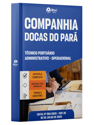 Apostila CDP-PA 2026 - Técnico Portuário Administrativo - Operacional