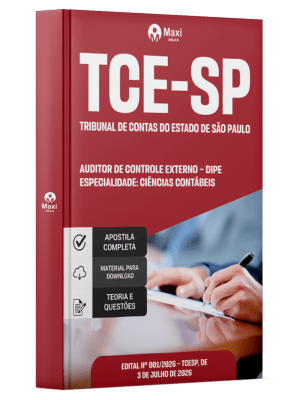 Apostila TCE-SP 2026 - Auditor de Controle Externo - DIPE - Ciências Contábeis