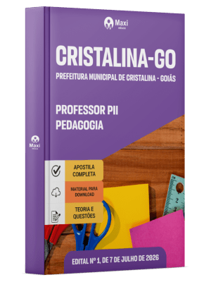 Apostila Prefeitura de Cristalina - GO 2026 - Professor PII - Pedagogia