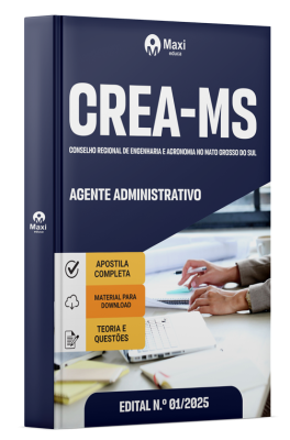 Apostila CREA-MS 2025 - Agente Administrativo
