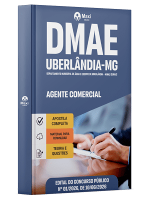 Apostila DMAE Uberlândia-MG 2026 em PDF - Agente Comercial