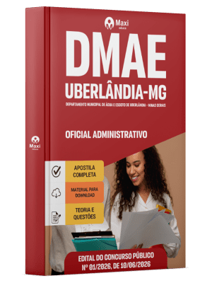 Apostila DMAE Uberlândia-MG 2026 em PDF - Oficial Administrativo