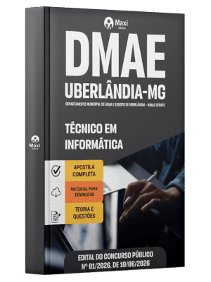 Apostila DMAE Uberlândia-MG 2026 em PDF - Técnico em Informática
