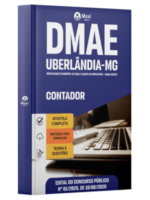 Apostila DMAE Uberlândia-MG 2026 em PDF - Contador