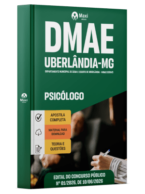 Apostila DMAE Uberlândia-MG 2026 em PDF - Psicólogo