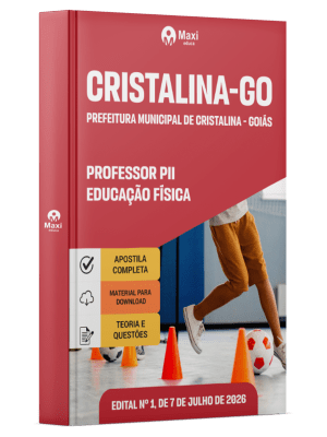 Apostila Prefeitura de Cristalina - GO 2026 - Professor PII - Educação Física