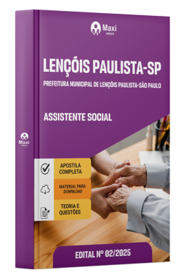 Apostila Prefeitura de Lençóis Paulista-SP 2025 - Assistente Social