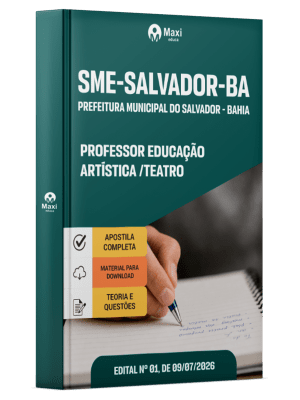 Apostila SME Salvador-BA 2026 - Professor Educação Artística/Teatro