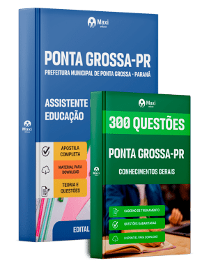 Combo Prefeitura de Ponta Grossa-PR 2026 - Assistente de Educação