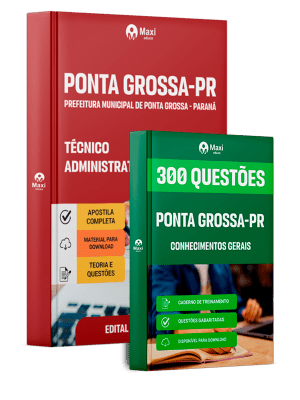 Combo Prefeitura de Ponta Grossa-PR 2026 - Técnico Administrativo