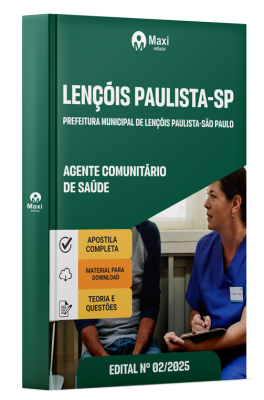 Apostila Prefeitura de Lençóis Paulista-SP 2025 - Agente Comunitário de Saúde