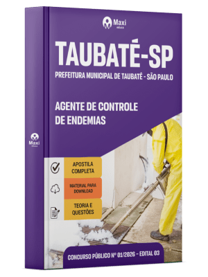 Apostila Prefeitura de Taubaté-SP 2026 - Agente Controle de Endemias