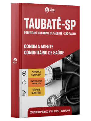 Apostila Prefeitura de Taubaté-SP 2026 - Agente Comunitário de Saúde