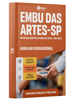 Apostila Prefeitura de Embu das Artes-SP 2026 - Auxiliar Educacional