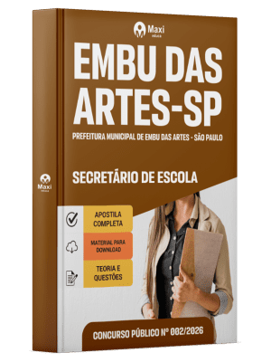 Apostila Prefeitura de Embu das Artes-SP 2026 - Secretário de Escola