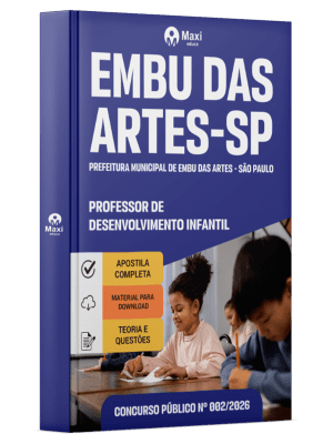 Apostila Prefeitura de Embu das Artes-SP 2026 - Professor de Desenvolvimento Infantil