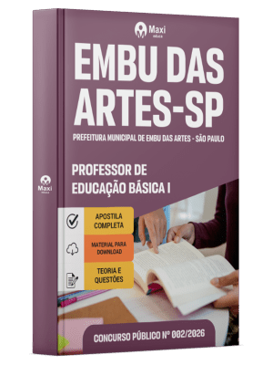 Apostila Prefeitura de Embu das Artes-SP 2026 - Professor de Educação Básica I