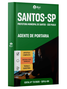 Apostila Prefeitura de Santos - SP 2026 - Agente de Portaria
