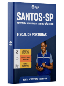 Apostila Prefeitura de Santos - SP 2026 - Fiscal de Posturas