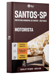 Apostila Prefeitura de Santos - SP 2026 - Motorista