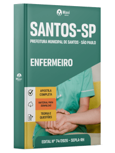 Apostila Prefeitura de Santos - SP 2026 - Enfermeiro