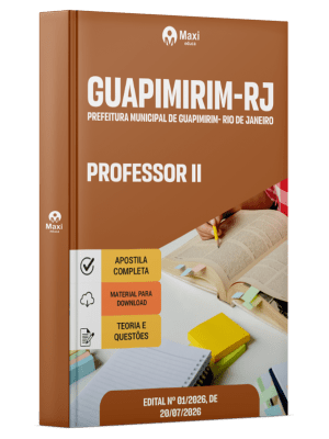 Apostila Prefeitura de Guapimirim-RJ 2026 - Professor II