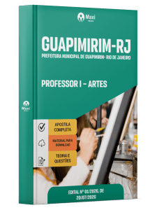 Apostila Prefeitura de Guapimirim-RJ 2026 em PDF - Professor I - Artes