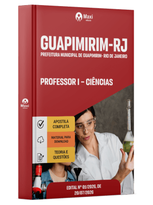 Apostila Prefeitura de Guapimirim-RJ 2026 - Professor I - Ciências