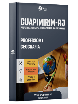 Apostila Prefeitura de Guapimirim-RJ 2026 - Professor I - Geografia
