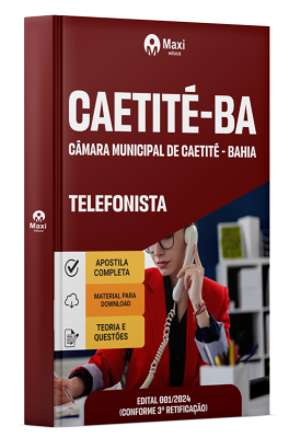 Apostila Câmara de Caetité-BA 2025 - Telefonista