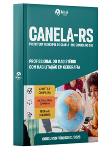 Apostila Prefeitura de Canela-RS 2026 - Profissional do Magistério com Habilitação em Geografia