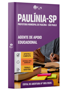 Apostila Prefeitura de Paulínia - SP 2026 - Agente de Apoio Educacional