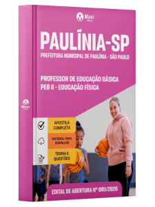 Apostila Prefeitura de Paulínia - SP 2026 - Professor de Educação Básica - PEB II - Educação Física